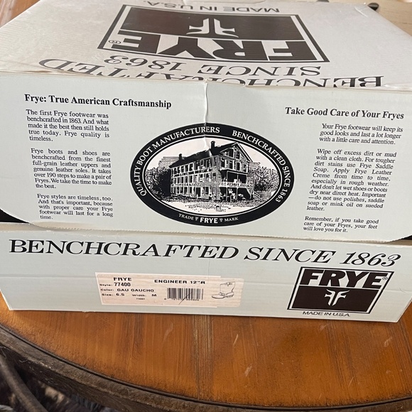 Brand New FRYE Women’s Engineer 12” R Leather Boots Buckle Size 6.5 Gaucho 77400 - Picture 12 of 13